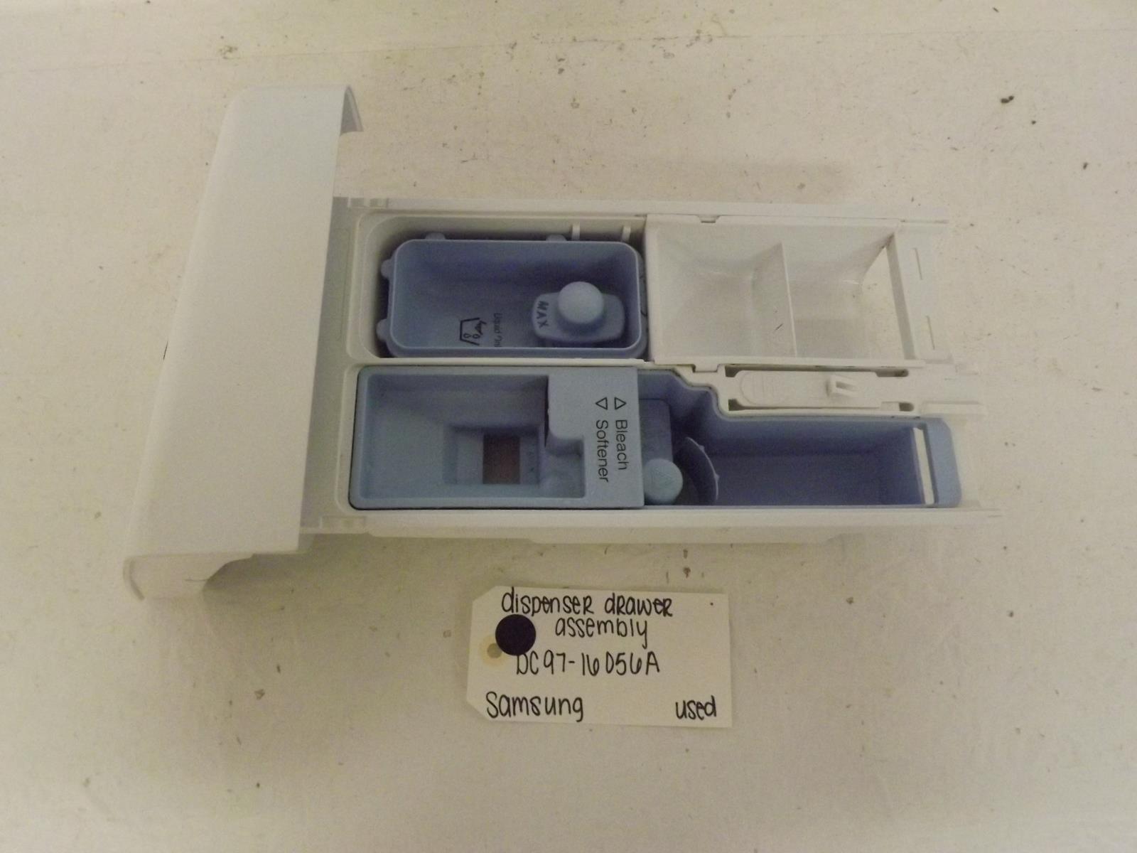 Samsung Washer DC97-16056A Dispenser Drawer Assembly Used Samsung Washer DC97-16056A Dispenser Drawer Assembly Used